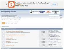 Tablet Screenshot of cacophony.aspinock.com